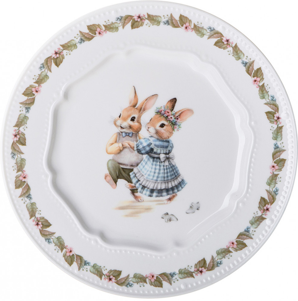 Тарелка закусочная «Rabbits family» | Rabbits family | Lefard