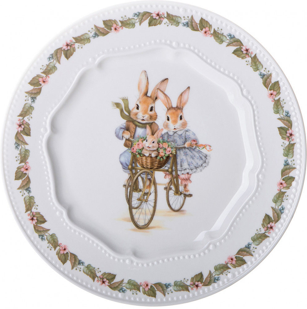 Тарелка закусочная «Rabbits family» | Rabbits family | Lefard