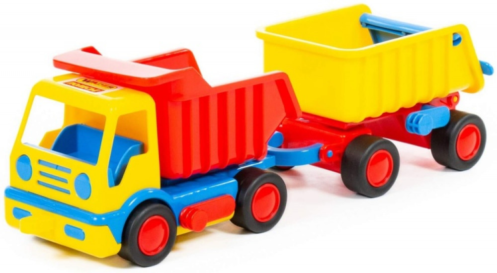 Автомобиль-самосвал с прицепом | Базик | Полесье