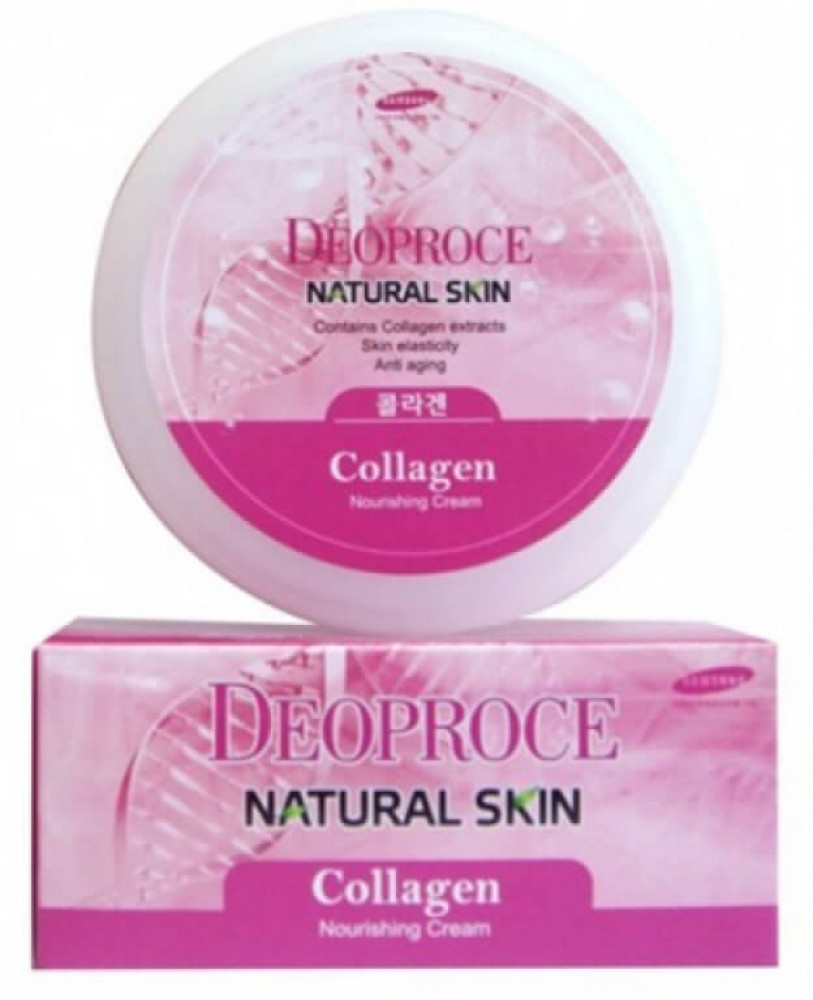 Крем для лица и тела с коллагеном «Natural Skin Collagen Nourishing Cream» | Deoproce