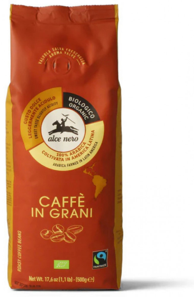Органический итальянский кофе для эспрессо в зернах | Alce Nero