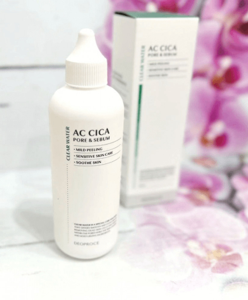 Очищающая вода для лица с центеллой и эффектом сужения пор «Clear Water AC Cica Pore&Sebum» | Deoproce