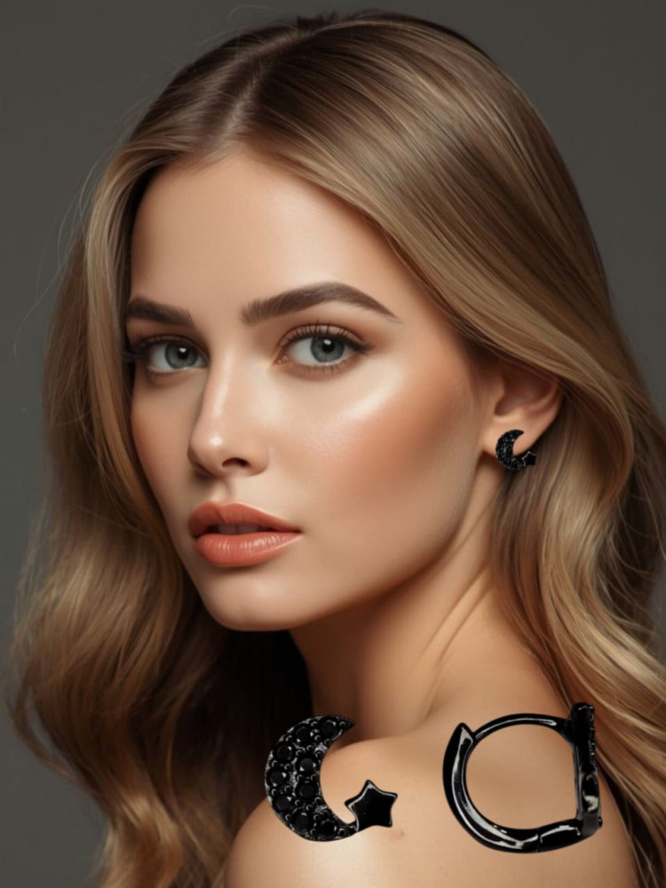 Серьги-кольца «Лунное сияние» | Xuping Jewelry