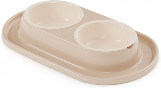 Миска для животных двойная на подставке «Alta»