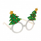 Очки карнавальные «Новогодние», с елками