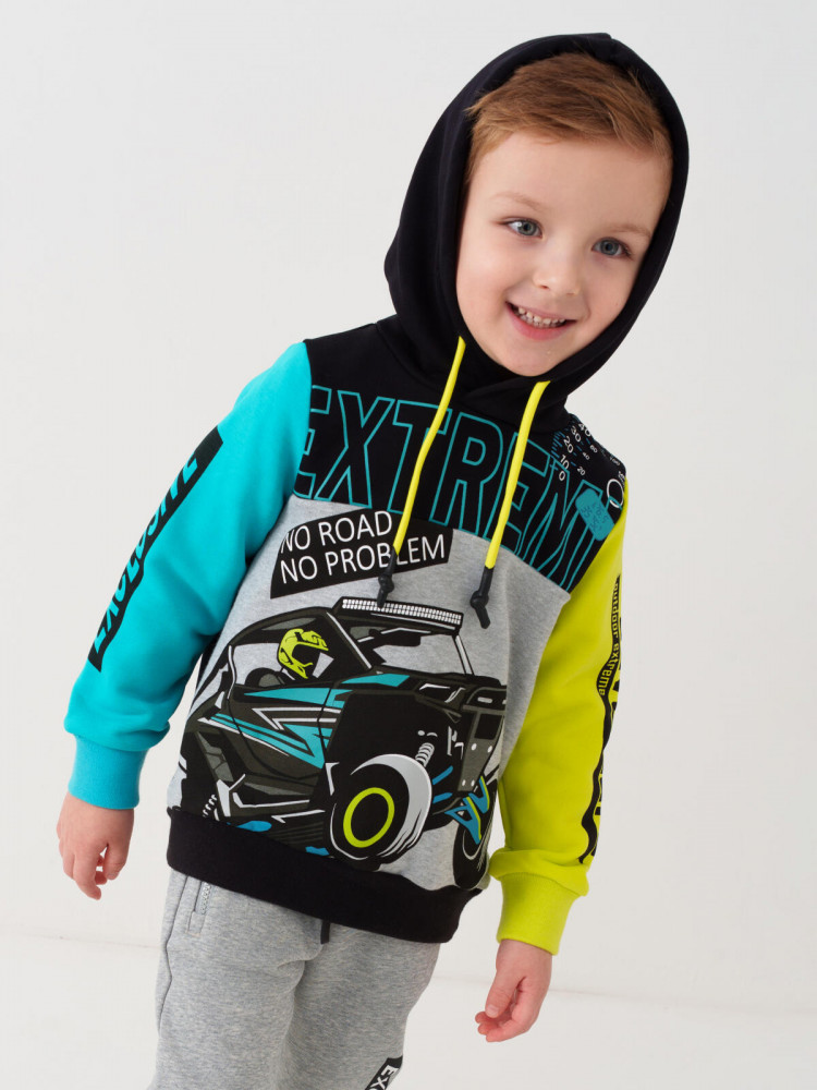 Худи для мальчиков | Neon Racer | PlayToday
