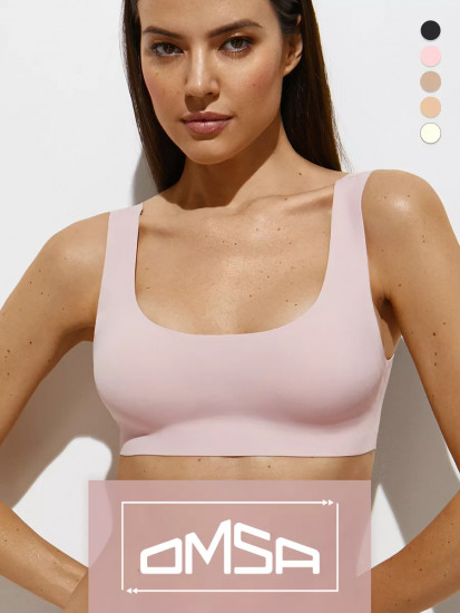 Кроп-топ женский на широких бретелях с вкладышами