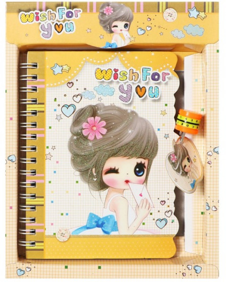 Записная книжка на замочке в подарочной коробке «Феечка»