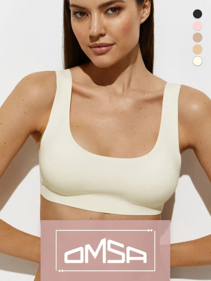 Кроп-топ женский на широких бретелях с вкладышами