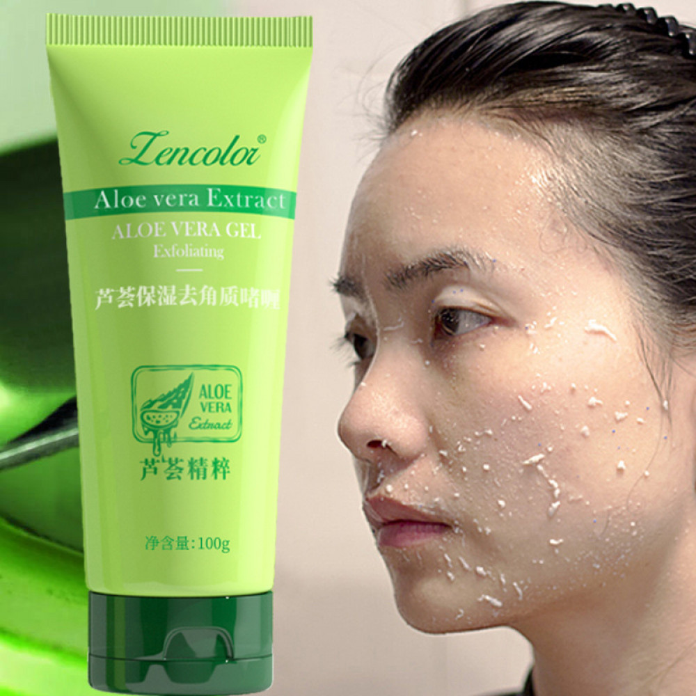 Гель-пилинг для лица увлажняющий «Aloe Vera Extract» | Zencolor