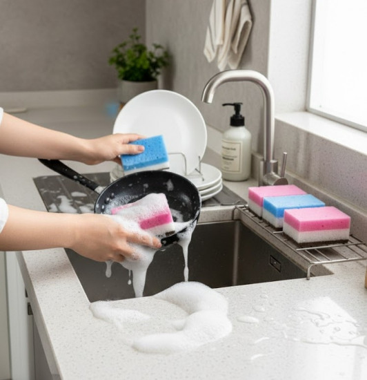 Набор губок для мытья посуды