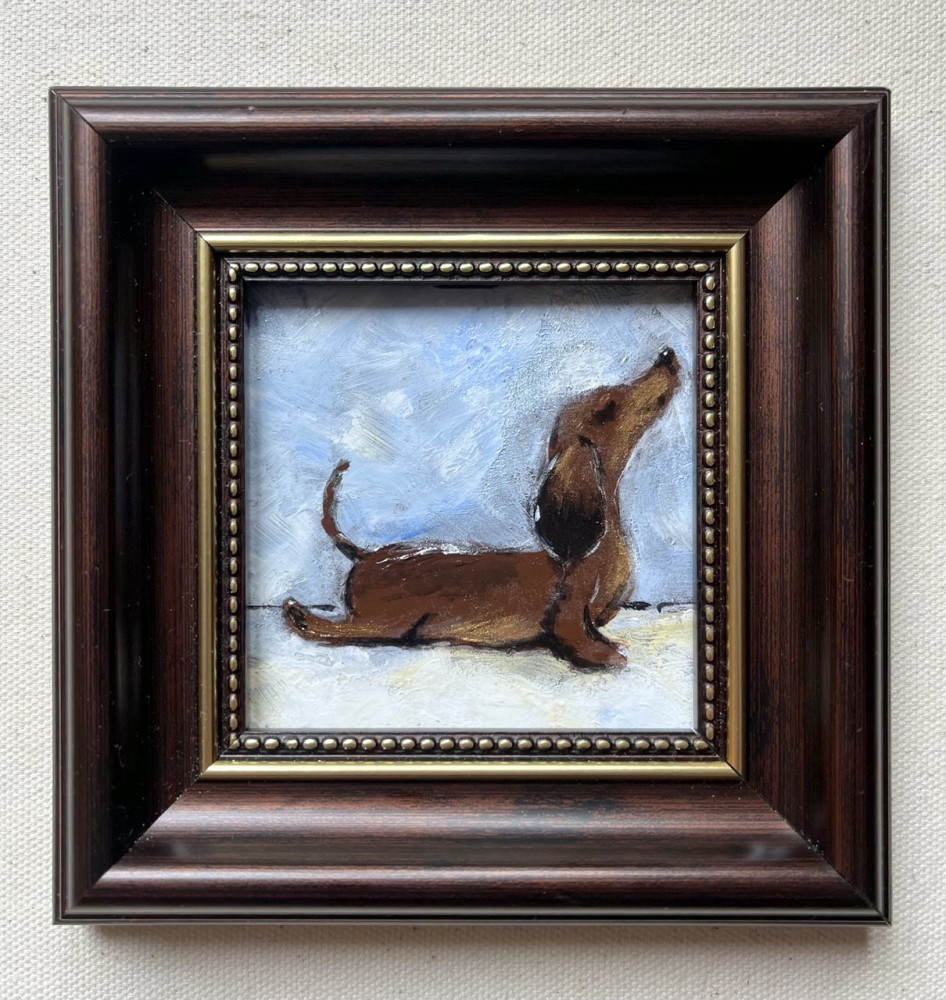 Миниатюрная картина в раме | Good Vibes Art