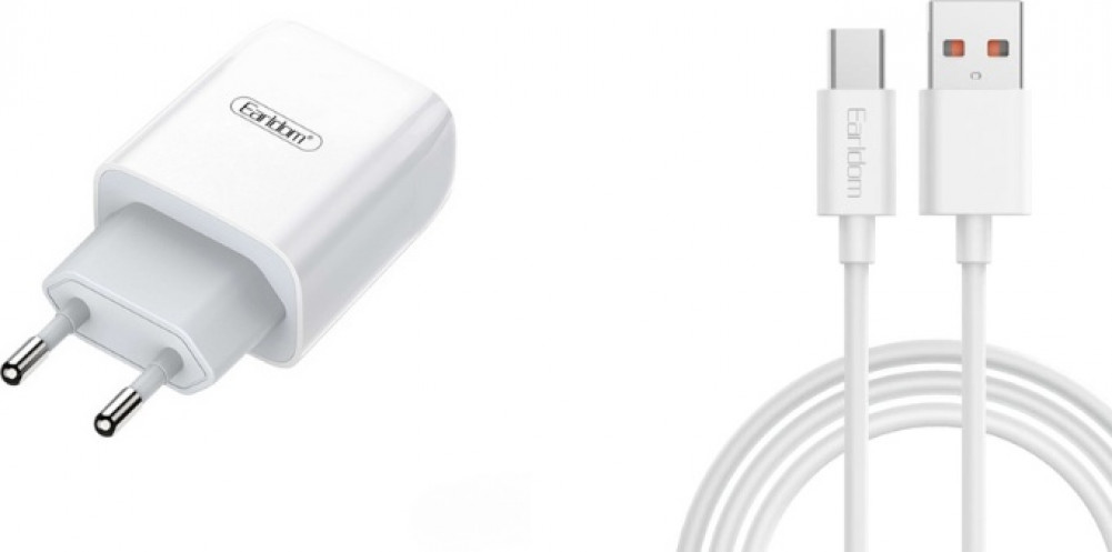 Комплект СЗУ ES-197 2.1A 1xUSB порт + кабель Type-C | Earldom