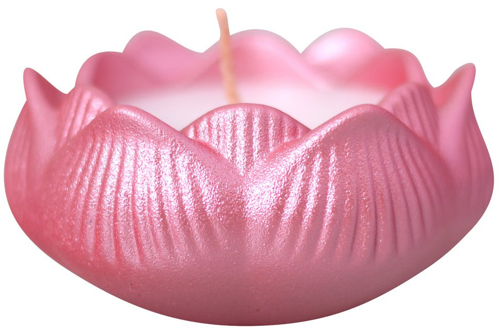 Свеча декоративная с подсвечником «Лотос» | Мультидом Трейдинг