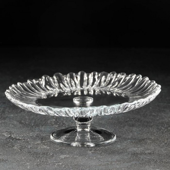 Блюдо на ножке стеклянное «Aurora»