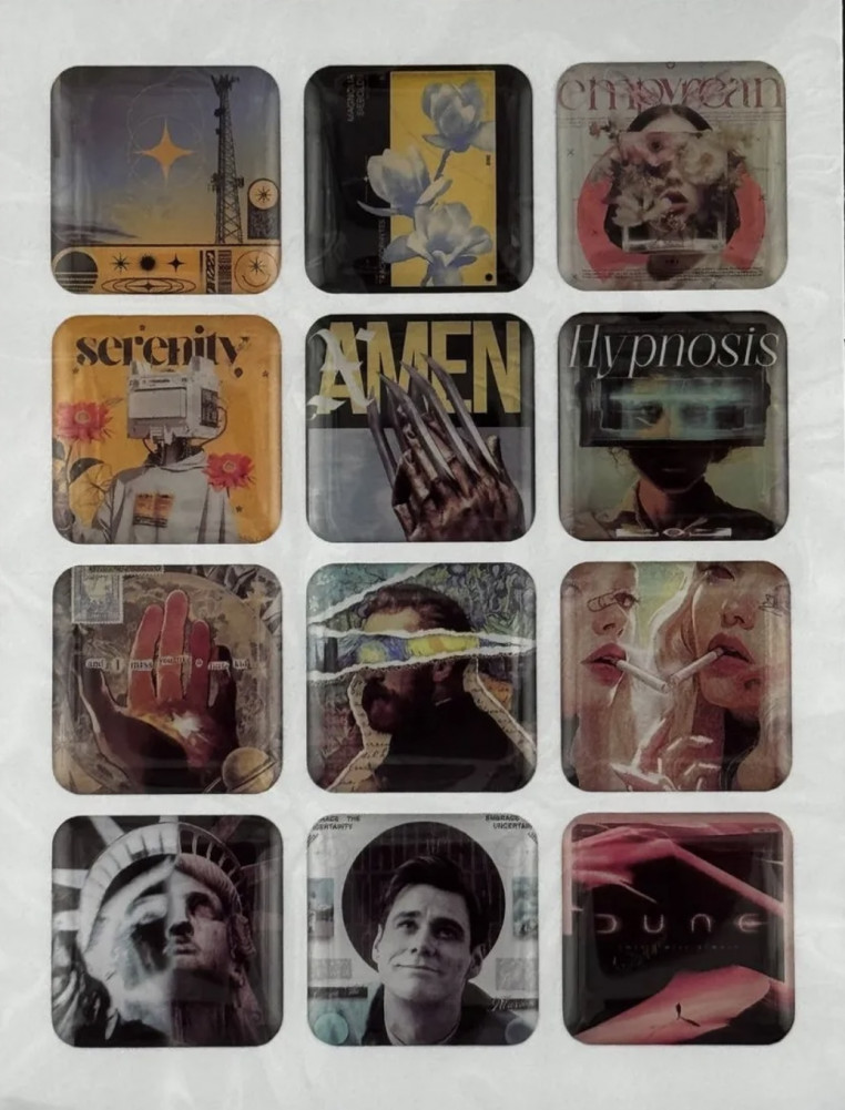 Набор стикеров 3D