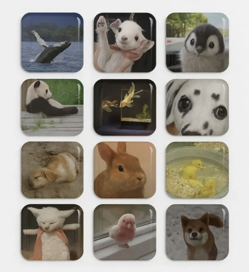 Набор стикеров 3D