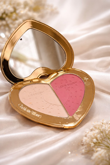 Компактная пудра и румяна 2 в 1