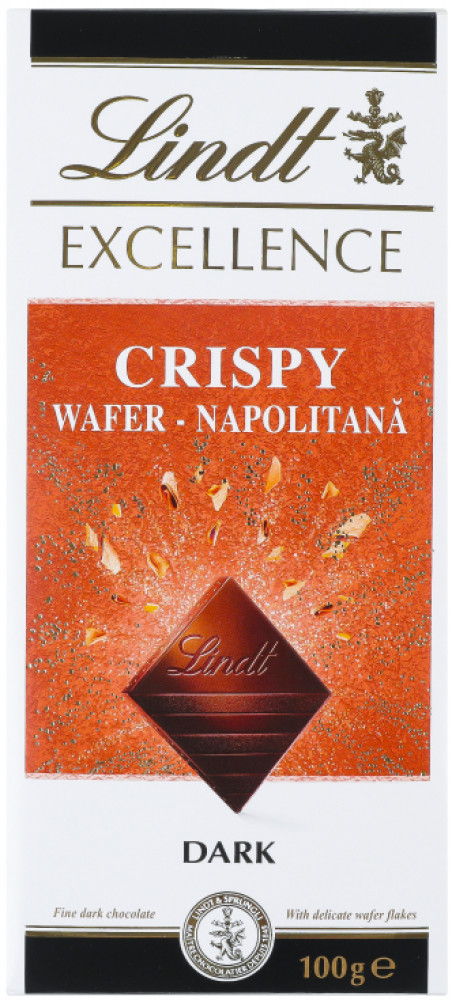 Шоколад темный с хрустящими кусочками вафли | Excellence | Lindt