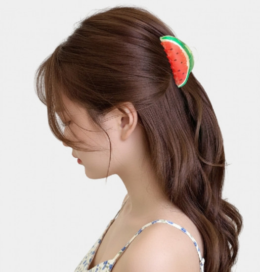 Заколка-краб для волос «Арбуз»