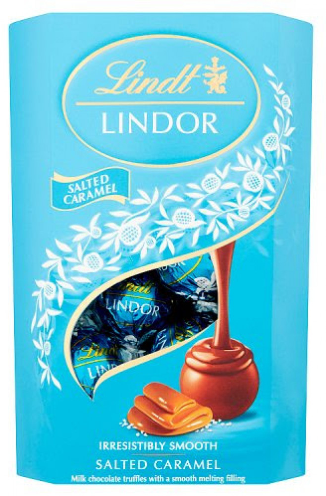 Набор конфет с морской солью и тающей карамельной начинкой | Lindor | Lindt