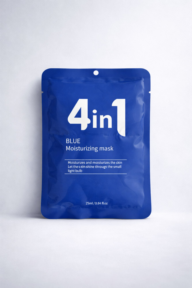 Увлажняющая маска для лица «4 in 1 Blue Moisturizing Mask»