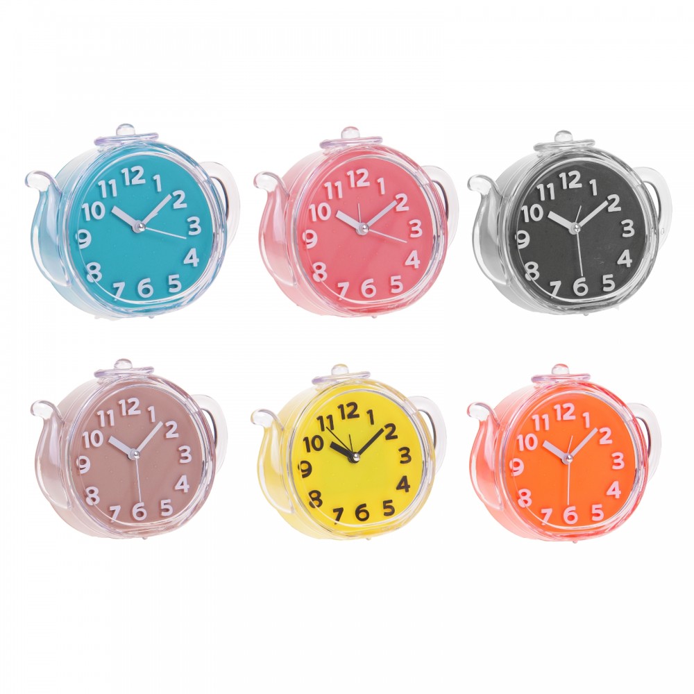 Будильник с плавным ходом «Чайник», цвет в ассортименте