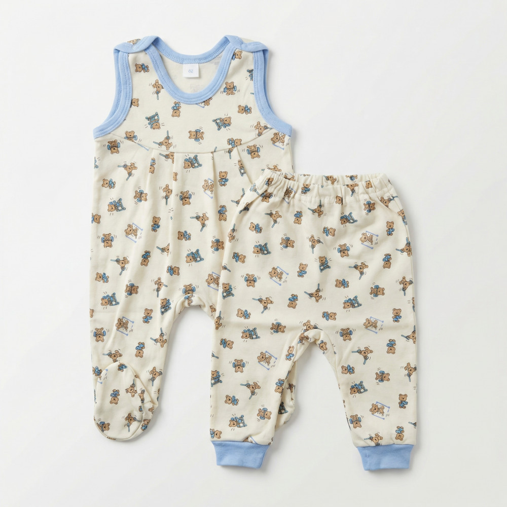 Комплект ползунков для новорожденных | UzCotton