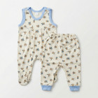 экрю/голубой