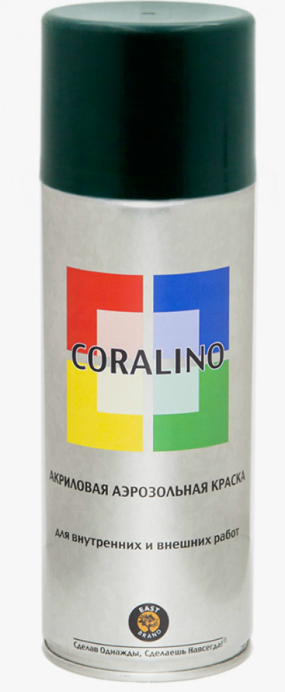 Краска аэрозольная, цвет RAL6005 Зеленый мох | Coralino