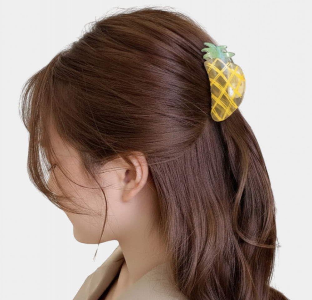 Заколка-краб для волос «Ананас»