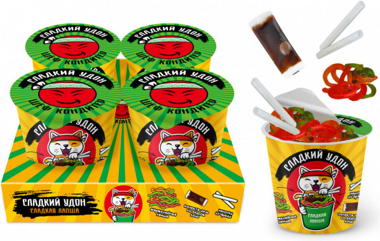 Набор сладкого удона с мармеладной лапшой