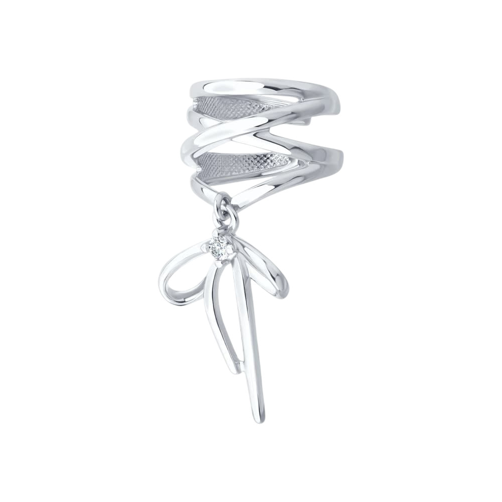 Серьга-кафф из серебра | Cruise 2025 | SOKOLOV