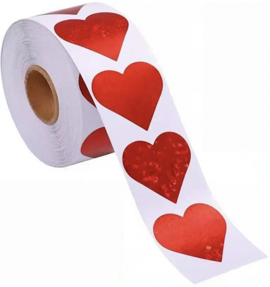 Набор наклеек в рулоне «Сердце»