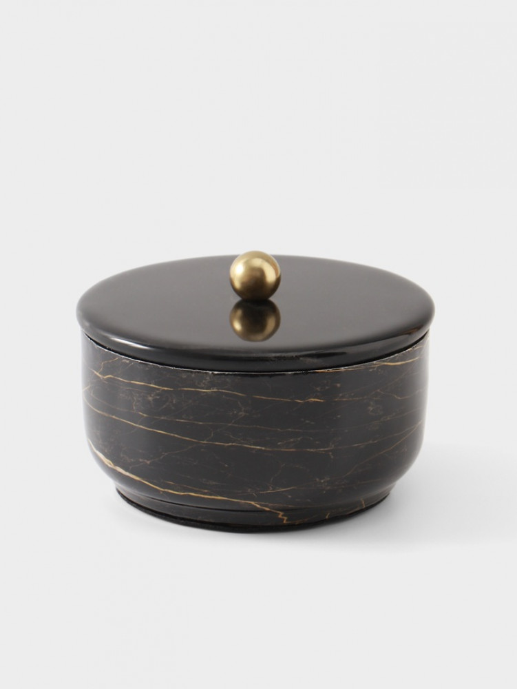 Конфетница с крышкой «Тёмный шоколад»