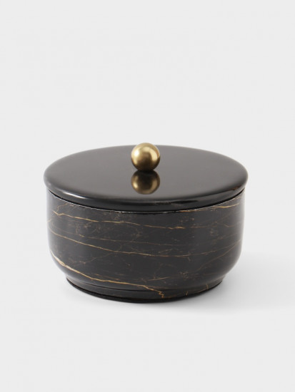 Конфетница с крышкой «Тёмный шоколад»