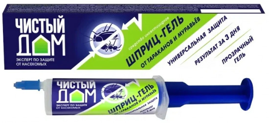 Гель от тараканов и муравьев «Чистый дом»
