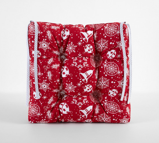 Подушка на стул «Снежинки 1»