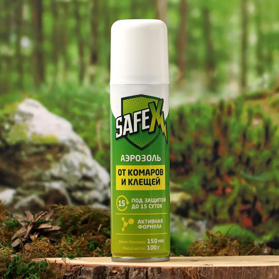 Аэрозоль от клещей и комаров «Safex»