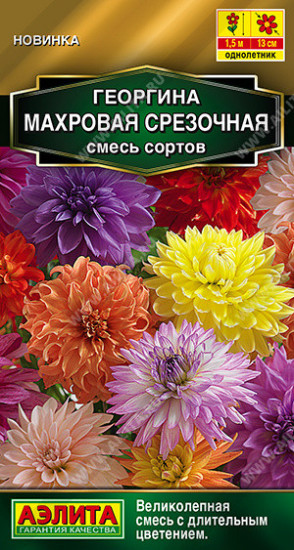 Георгина «Махровая срезочная» смесь