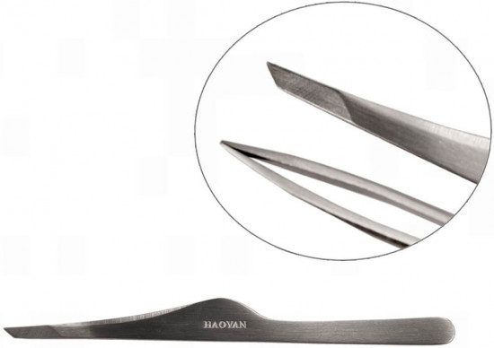 Пинцет для бровей скошенный