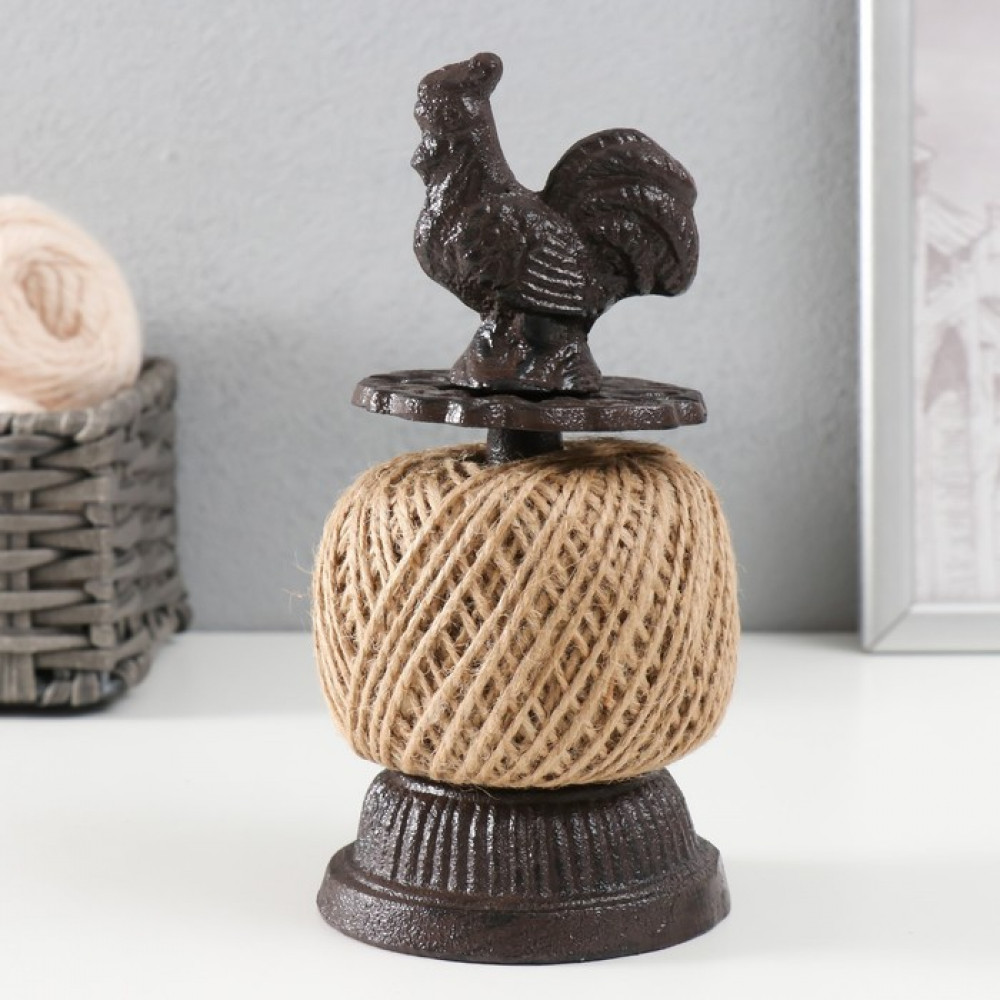 Фигурка-катушка для ниток чугун «Петушок»