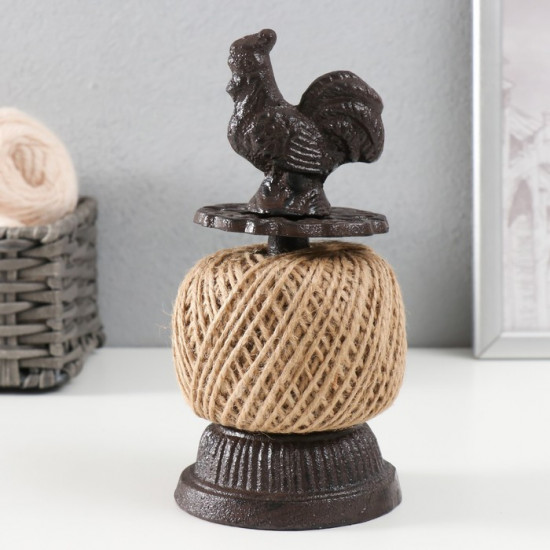 Фигурка-катушка для ниток чугун «Петушок»