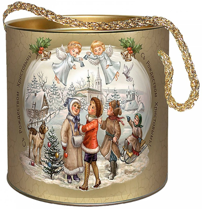 Коробка подарочная «Рождественские колокольчики»