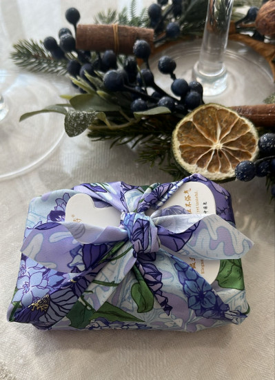 Подарочное мыло ручной работы «Лаванда и Цветочная пыльца. Saint Barth»