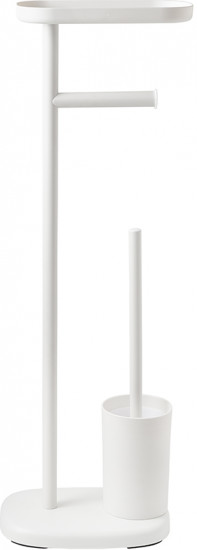 Держатель для туалетной бумаги с полочкой и ершиком «Slim»