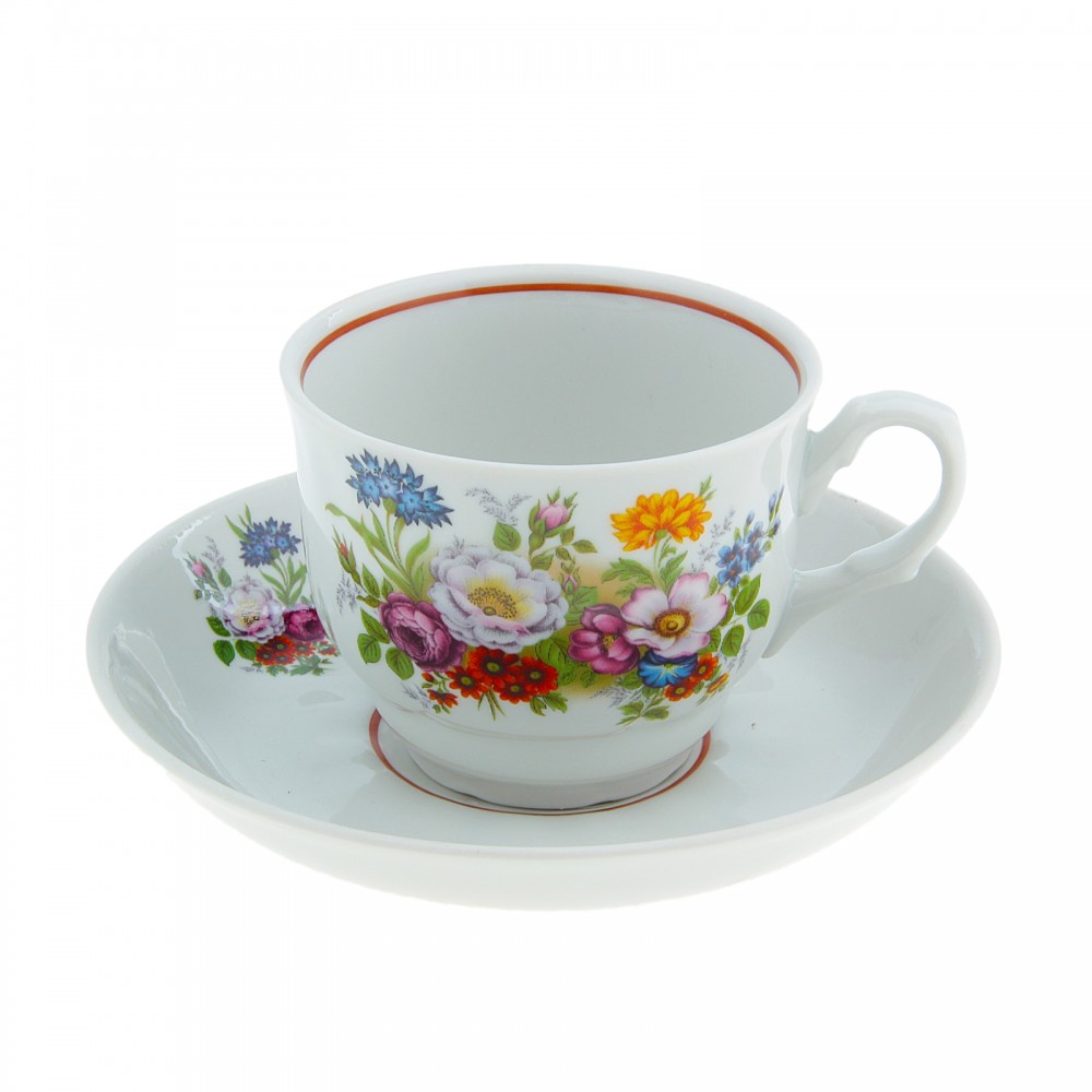 Чайная пара «Букет цветов» | Букет цветов | Добруш