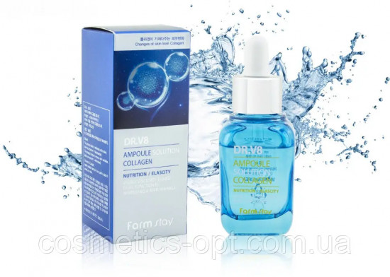 Ампульная сыворотка для лица с коллагеном «DR.V8 Ampoule Solution Collagen»