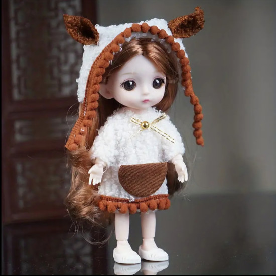 Кукла шарнирная в костюме «Овечка»