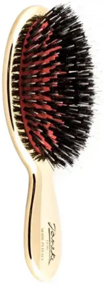 Комбинированная щетка для волос с натуральной щетиной «Brush Combi Natural Bristles Golden XS» | Lux | Janeke